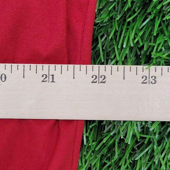 Vintage 80s Kings-Road Button Shirt Large 22x27 Red - Picture 9 of 11